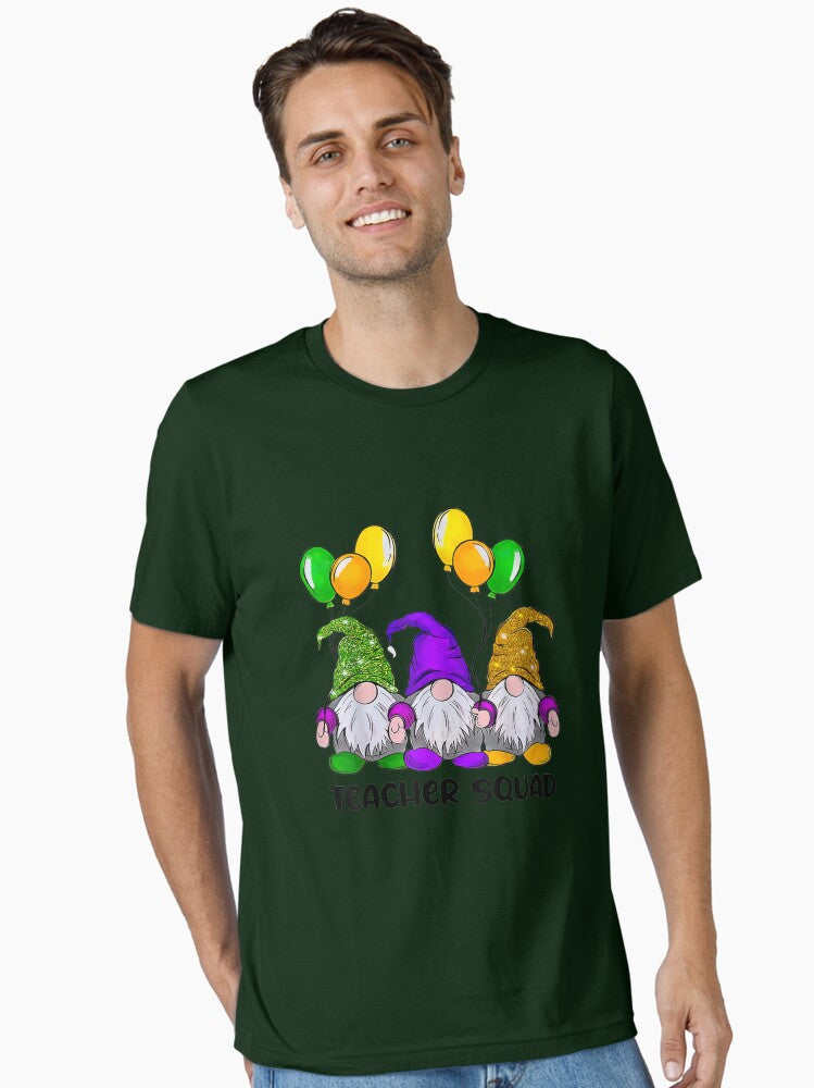 Let The Shenanigans Begin Mardi Gras Gnome Teacher Squad T Shirt Essential T Shirt T Shirt Limited Vibe