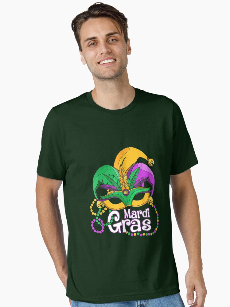 Mardi Gras T Shirt Mardi Gras 2023 Beads Mask Feathers T Shirt Essential T Shirt T Shirt Cute Design