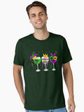 Funny Drinking Wine Mardi Gras Glass Of Wine Men Women Gifts T Shirt Essential T Shirt T Shirt Everyday Wear