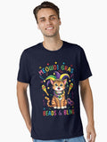 Meowdy Gras Beads Bling Mardi Gras 2025 Funny Cat Essential T Shirt T Shirt Limited Vibe