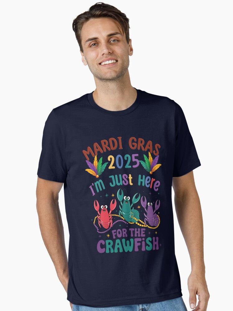 Mardi Gras 2025 Crawfish Festive Essential T Shirt T Shirt Cute Design