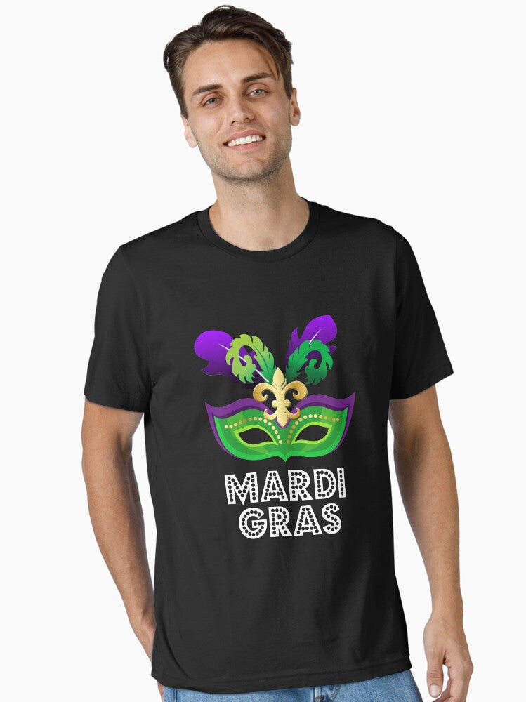 Mardi Gra Party Mask Essential T Shirt T Shirt Premium Print