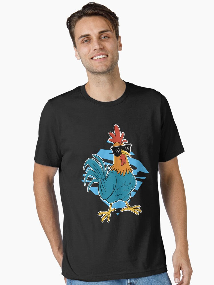 Retro Vintage Chicken Cool Rooster Wearing Sunglasses Essential T-Shirt | Graphic T-Shirt for Unisex
