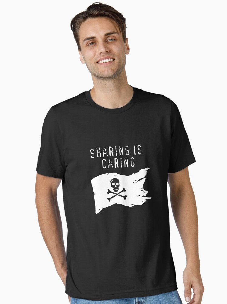 File Sharing Is A Human Right Pro Piracy Pirate Party Essential T Shirt T Shirt Gift Ready