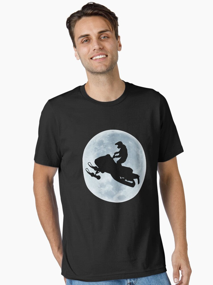 Snowmobile Moon Shot Essential T-Shirt | Graphic T-Shirt for Unisex
