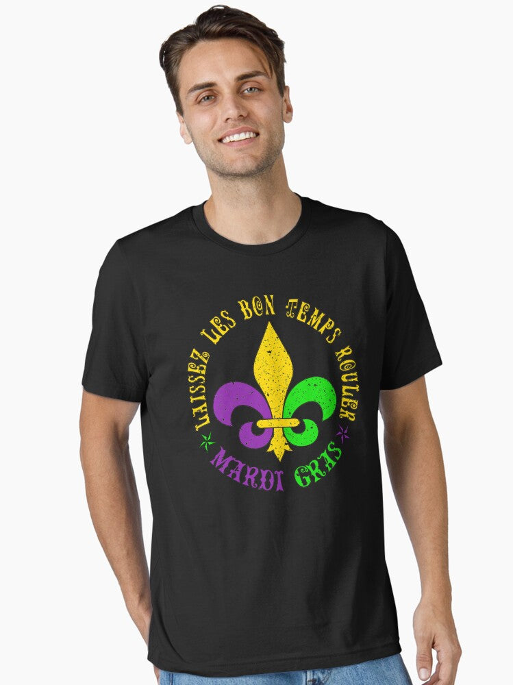 Laissez Les Bon Temps Rouler Mardi Gras Essential T Shirt T Shirt Limited Vibe