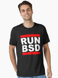 RUN BSD - Cool White Red Design for Unix Hackers Sysadmins Essential T-Shirt | Graphic T-Shirt for Unisex