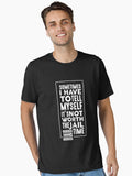 Sometimes I Have To Tell Myself It's Not Worth The Jail Time - Funny Sarcasm Graphic Design Essential T-Shirt | Graphic T-Shirt for Unisex