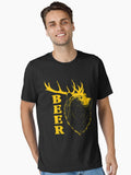 BEER DEER Funny Bear T-Shirt