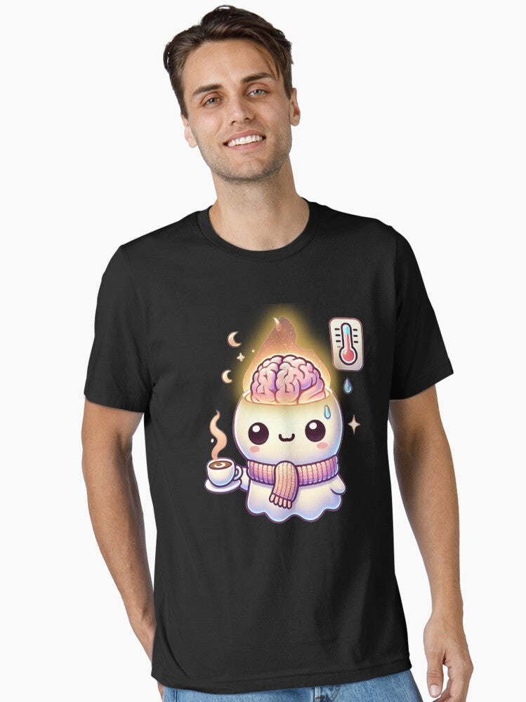 Brain Fog Ghost Coffee Heat Cute T Shirt