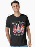 Merry Christmas Gnomes Essential T-Shirt | Premium Unisex T-Shirt, Trending Graphic Tee