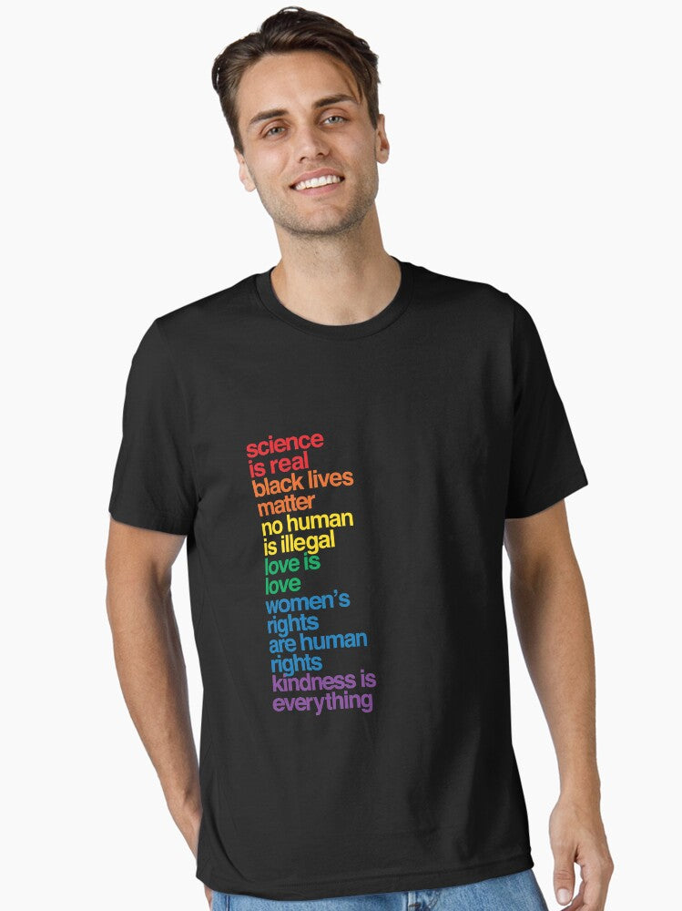 Science Is Real Black Lives Matter Essential T Shirt T Shirt Premium Print