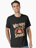 Welders do it with sparks, Funny Welder, Blue Collar Strong, Welding Gift for Dad T-Shirt