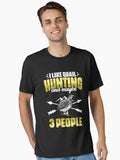 Funny I Like Quail Hunting and Maybe 3 People Quail Hunters T-Shirt