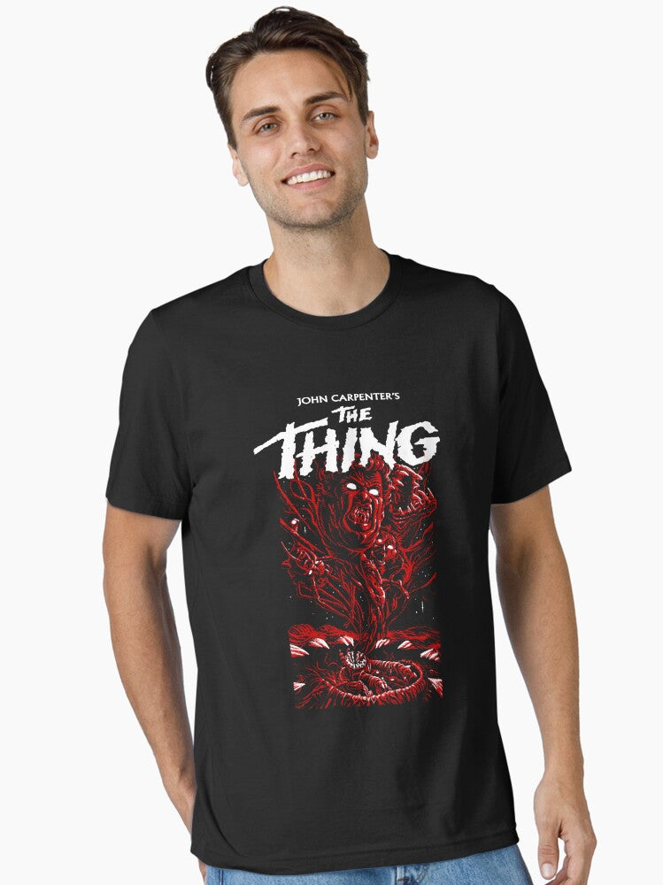Man is the warmest place to hide - Red Essential T-Shirt | Premium Unisex T-Shirt, Trending Graphic Tee