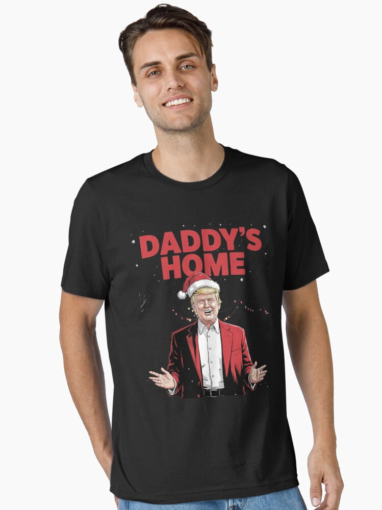 I'll Be Home For Christmas Santa Trump Xmas Pajamas Essential T-Shirt | Premium Unisex T-Shirt, Trending Graphic Tee