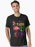 Awesome Flamingo Mardi Gras Funny Carnival Party Lover Essential T Shirt T Shirt Minimal Style