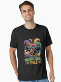 Dachshund Dog Mardi Gras Y All With Beads Mask Colorful Essential T Shirt T Shirt Limited Vibe
