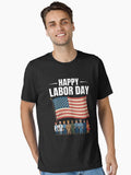 Patriotic Workers american flag