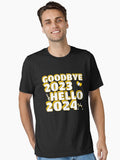 Goodbye 2023 Hello 2024 Essential T-Shirt | Premium Unisex T-Shirt, Trending Graphic Tee