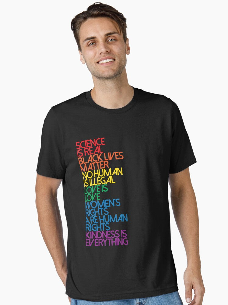 Science Is Real Black Lives Matter Essential T Shirt T Shirt Everyday Wear