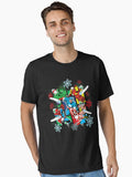 Marvel Super Heroes in Action Holiday New Essential T-Shirt | Premium Unisex T-Shirt, Trending Graphic Tee