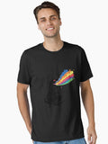 Tyrannosaurus Rex Shooting Rainbow Laser Dinosaur Essential T-Shirt | Graphic T-Shirt for Unisex