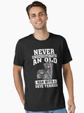 Never Underestimate an Old Man With Skye Terrier T-Shirt