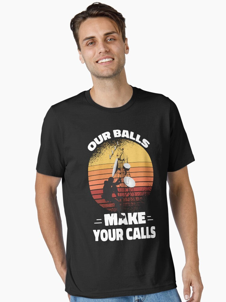 Funny Cell Tower Climber Vintage Art