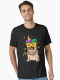 Jester Beads Mask Pug Dog Lover Owner Mardi Gras Parade Essential T Shirt T Shirt Gift Ready