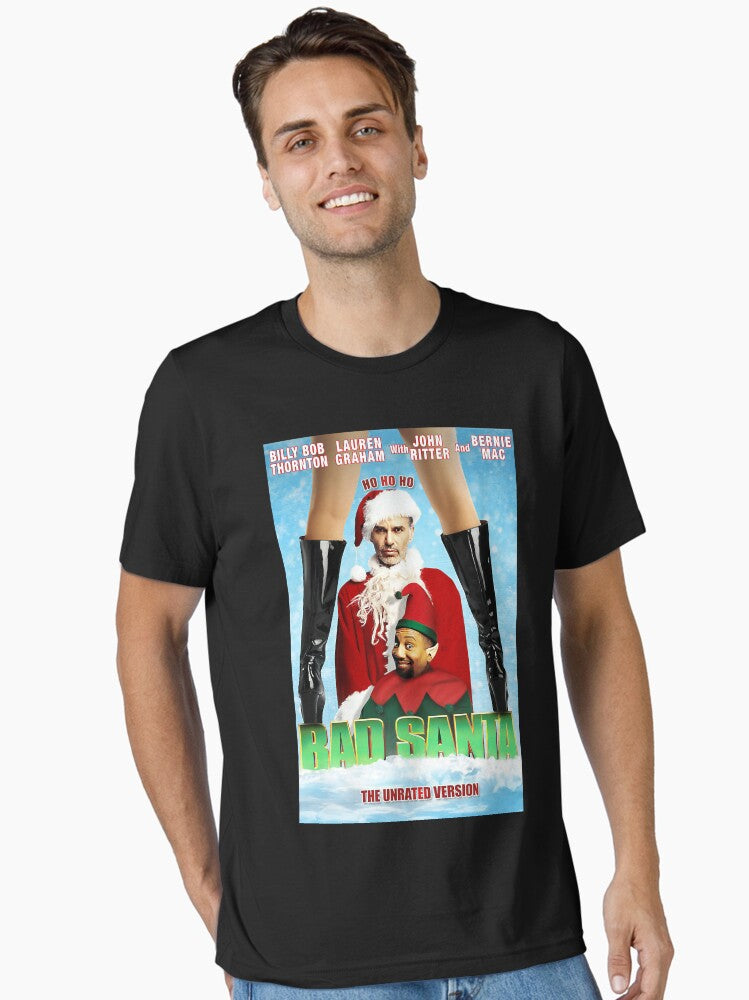 Bad Movie Santa V7 Natural Essential T-Shirt | Premium Unisex T-Shirt, Trending Graphic Tee