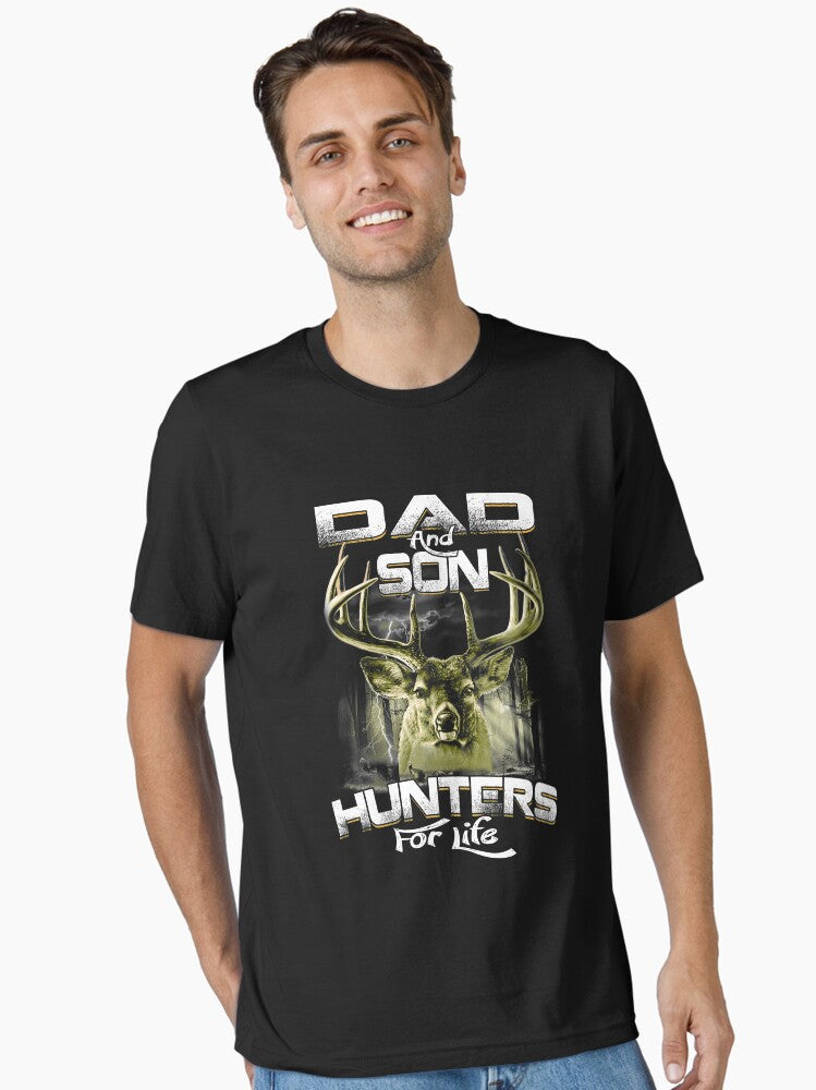 Dad and Son, Hunters for Life - Awesome Hunter Dad Gift T-Shirt