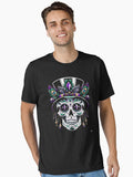 Mardi Gras Sugar Skull Art Purple Gold Carnival Skull Essential T Shirt T Shirt Minimal Style
