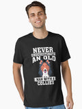 Never Underestimate an Old Man With Collies T-Shirt