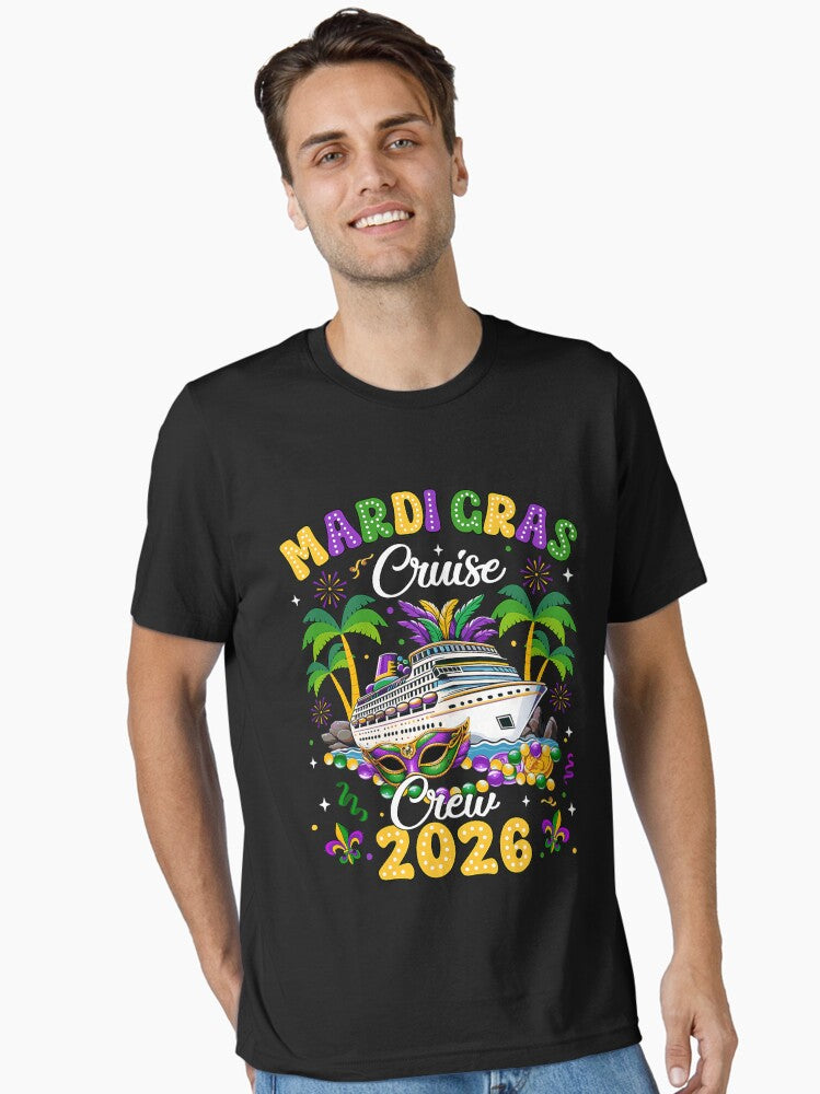 Mardi Gras Cruise Crew 2026 Trip New Orleans Family Matching Essential T Shirt T Shirt Limited Vibe