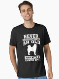 Never Underestimate an Old Man With Finnish Spitz T-Shirt