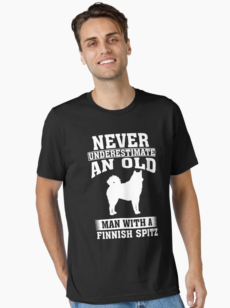 Never Underestimate an Old Man With Finnish Spitz T-Shirt