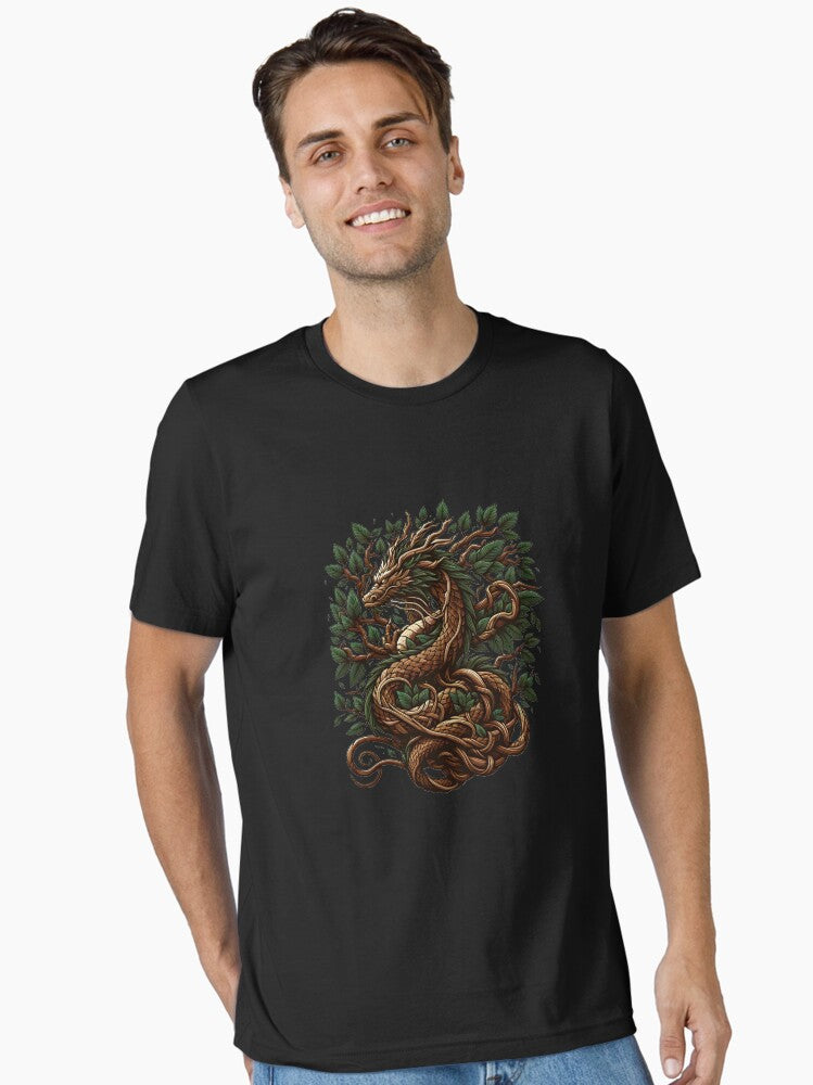 Wood Dragon Essential T-Shirt | Premium Unisex T-Shirt, Trending Graphic Tee