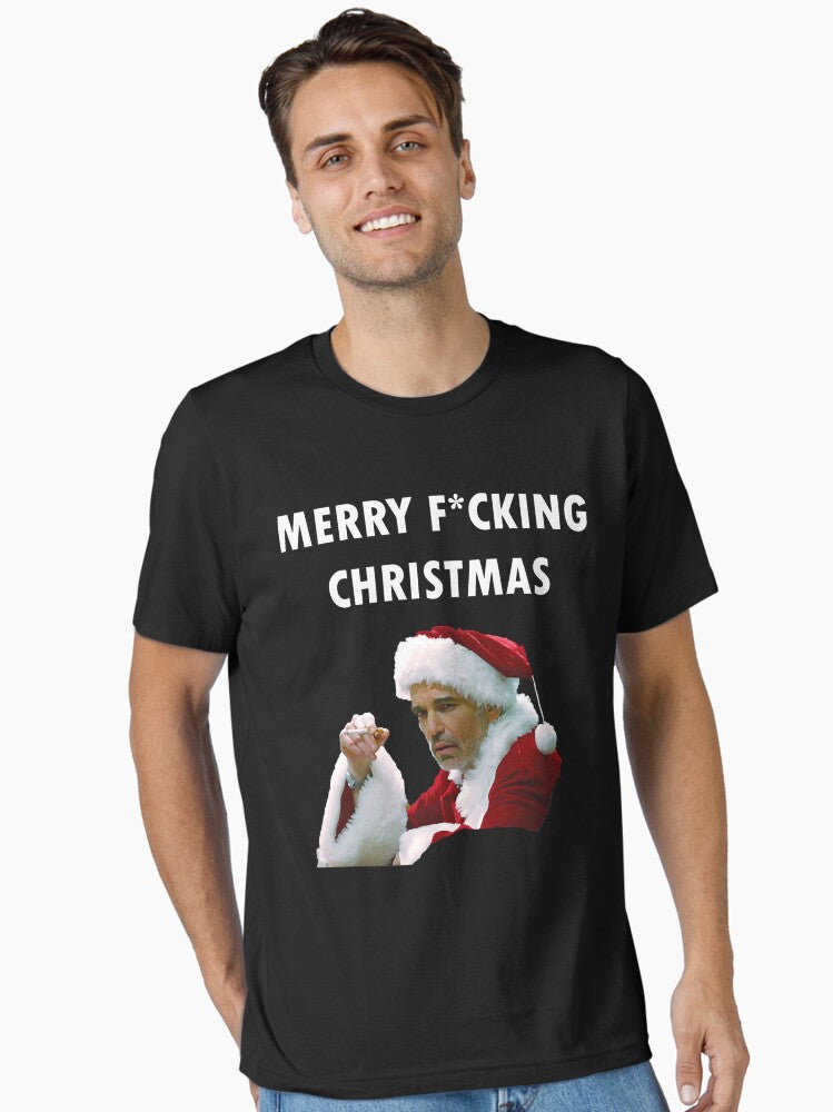 Bad movie Santa - Merry F cking Christmas Essential Essential T-Shirt | Premium Unisex T-Shirt, Trending Graphic Tee