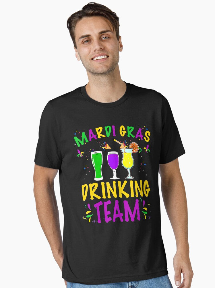 Mardi Gras Party Drinking Team Crawfish Carnival Parade Essential T Shirt T Shirt Cute Design