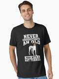 Never Underestimate an Old Man With Rat Terrier T-Shirt