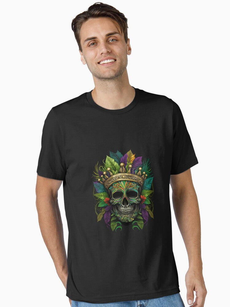 Mardi Gras Skull Tee Funny Mardi Gras Parade Costume T Shirt Essential Essential T Shirt T Shirt Limited Vibe