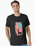 American Deer Hunter Patriotic T Men Women T-Shirt