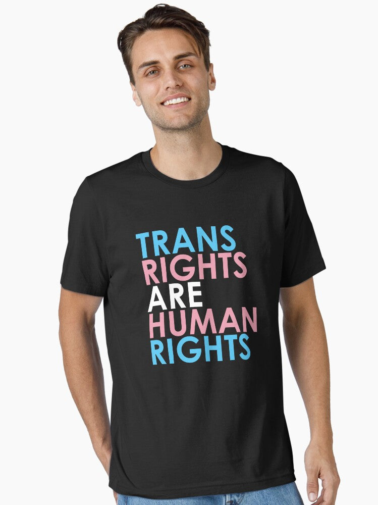 Trans Right Are Human Rights Transgender Lgbtq Pride Essential T Shirt T Shirt Premium Print