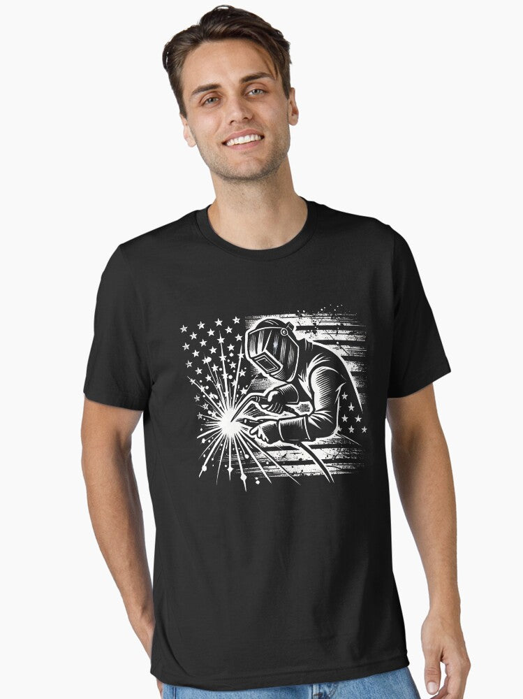 Patriotic Welder Design - American Welding Art