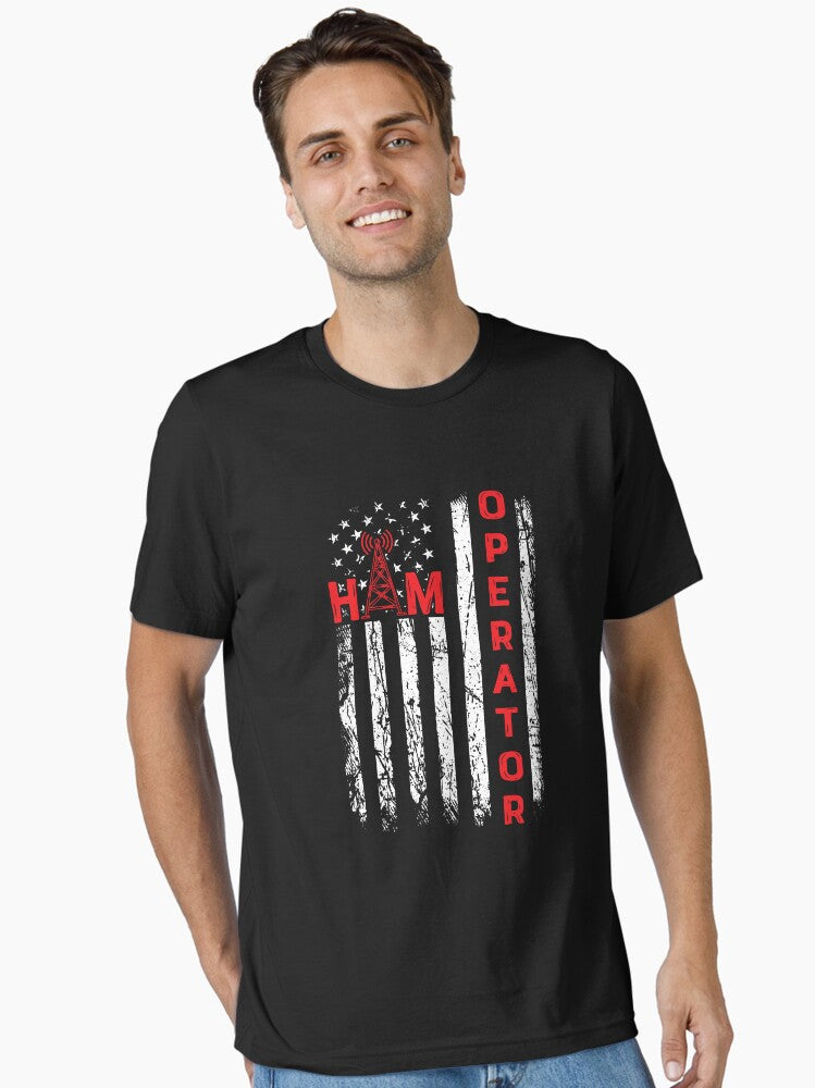 Patriotic Usa Flag Ham Radio Amateur Radio
