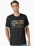 Womens Girls Just Want To Have Fundamental Rights Women Equally Essential T Shirt T Shirt Premium Print