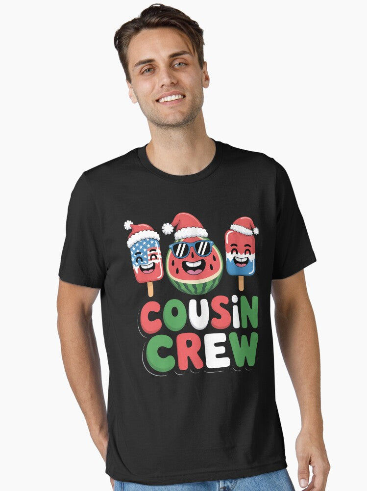 Cousin Crew Christmas In July Squad Pajamas Matching Family Essential T-Shirt | Premium Unisex T-Shirt, Trending Graphic Tee