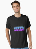 Happy New Year Neon Gamer Style Essential T-Shirt | Premium Unisex T-Shirt, Trending Graphic Tee