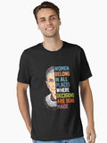 Women Belong In All Places Ruth Bader Ginsburg Rbg Essential T Shirt T Shirt Cute Design